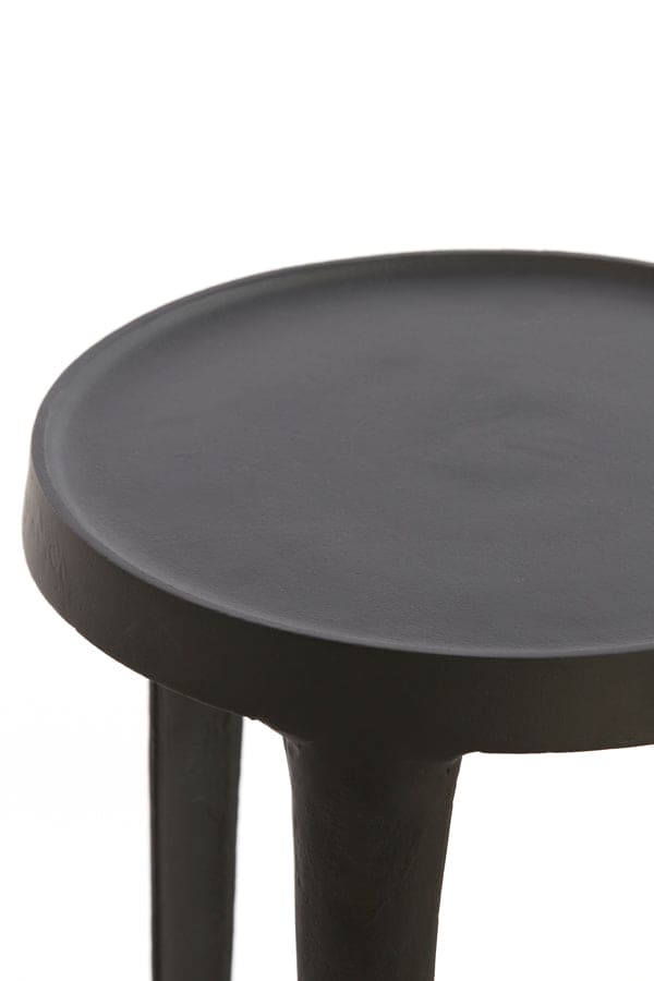 Bijzettafel hoog zwart