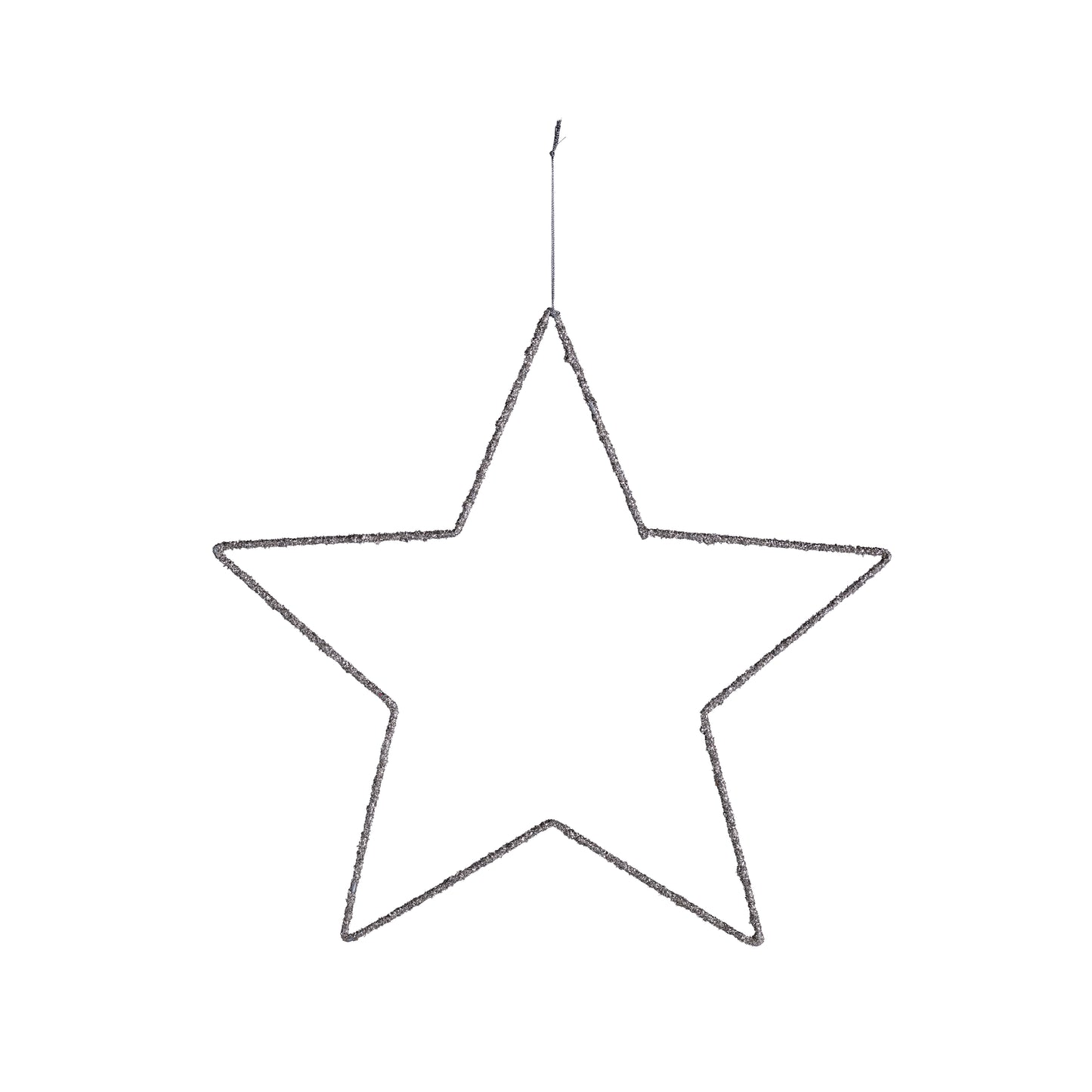 Glitter kerstster metaal