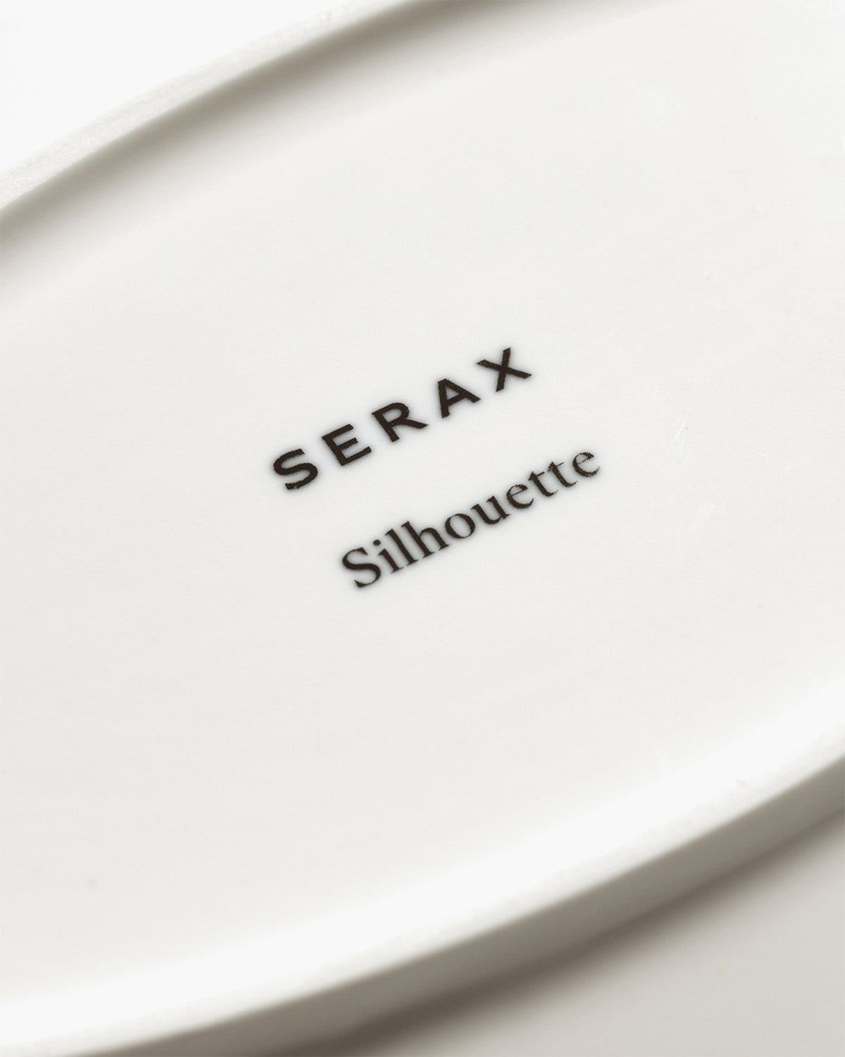 Serax diep bord ovaal wit Silhouette Sergio Herman