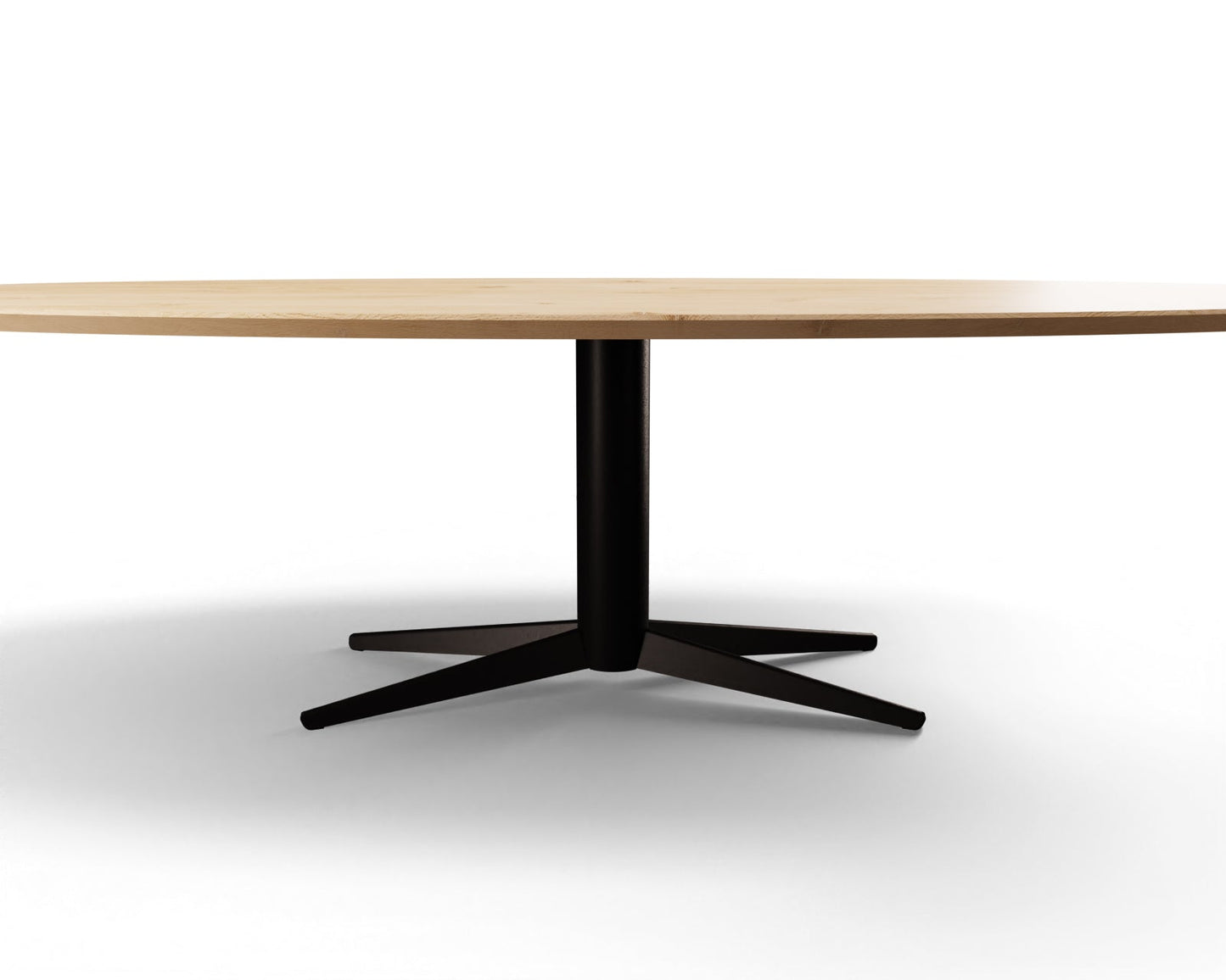 Eettafel Lumos halve ovaal eiken