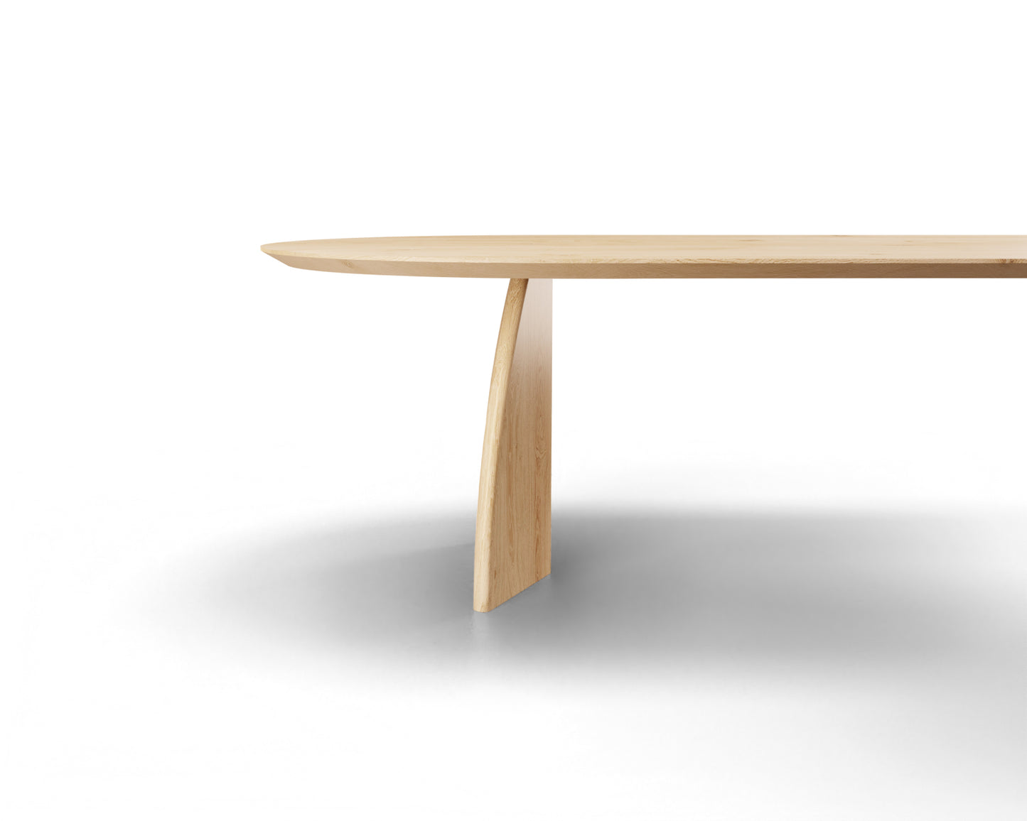 Eettafel Belair halve cirkel eiken