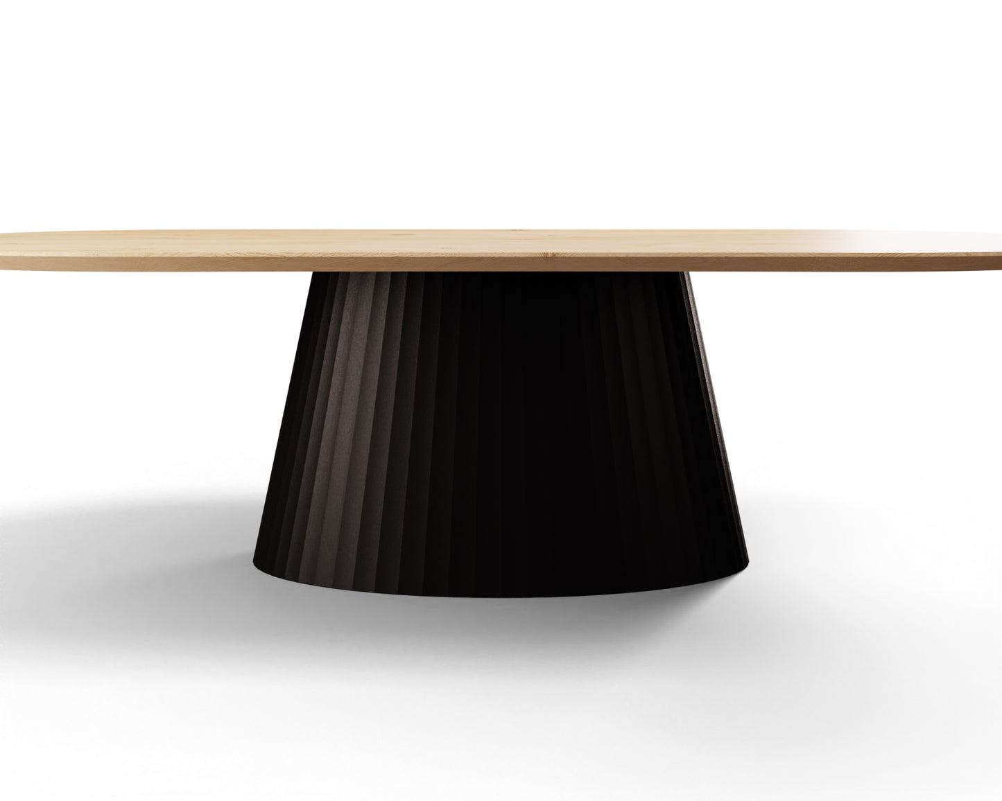 Eettafel Ebo halve cirkel eiken