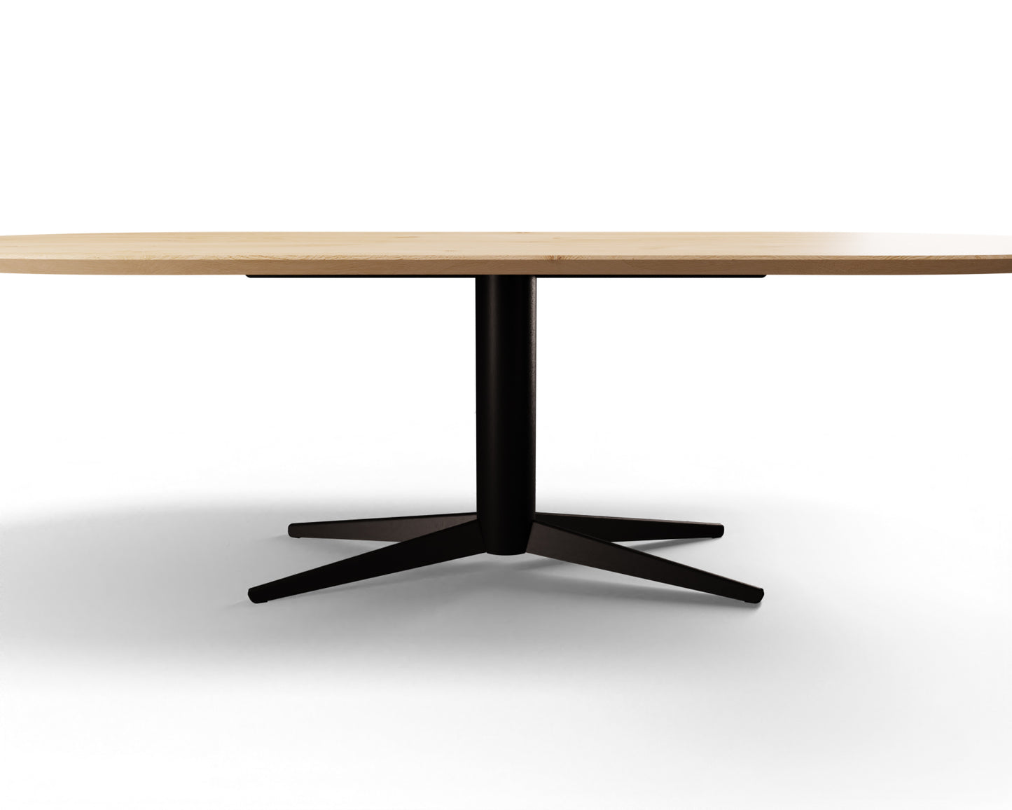 Eettafel Lumos halve cirkel eiken
