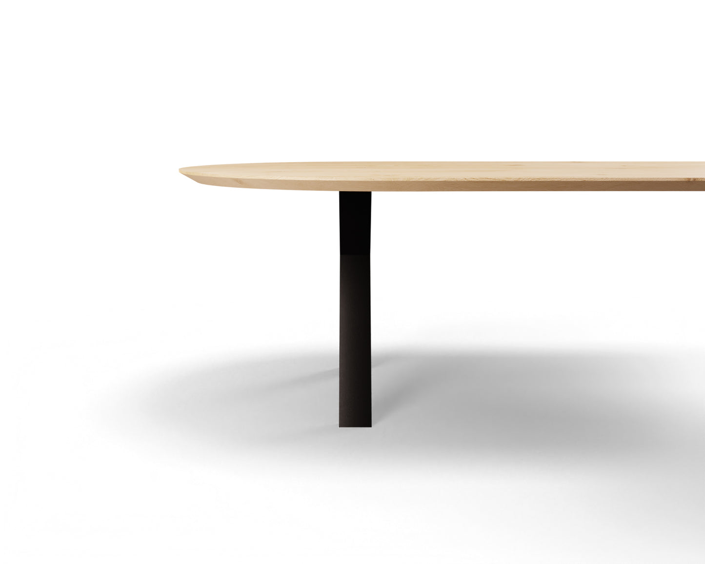 Eettafel Mano halve cirkel eiken
