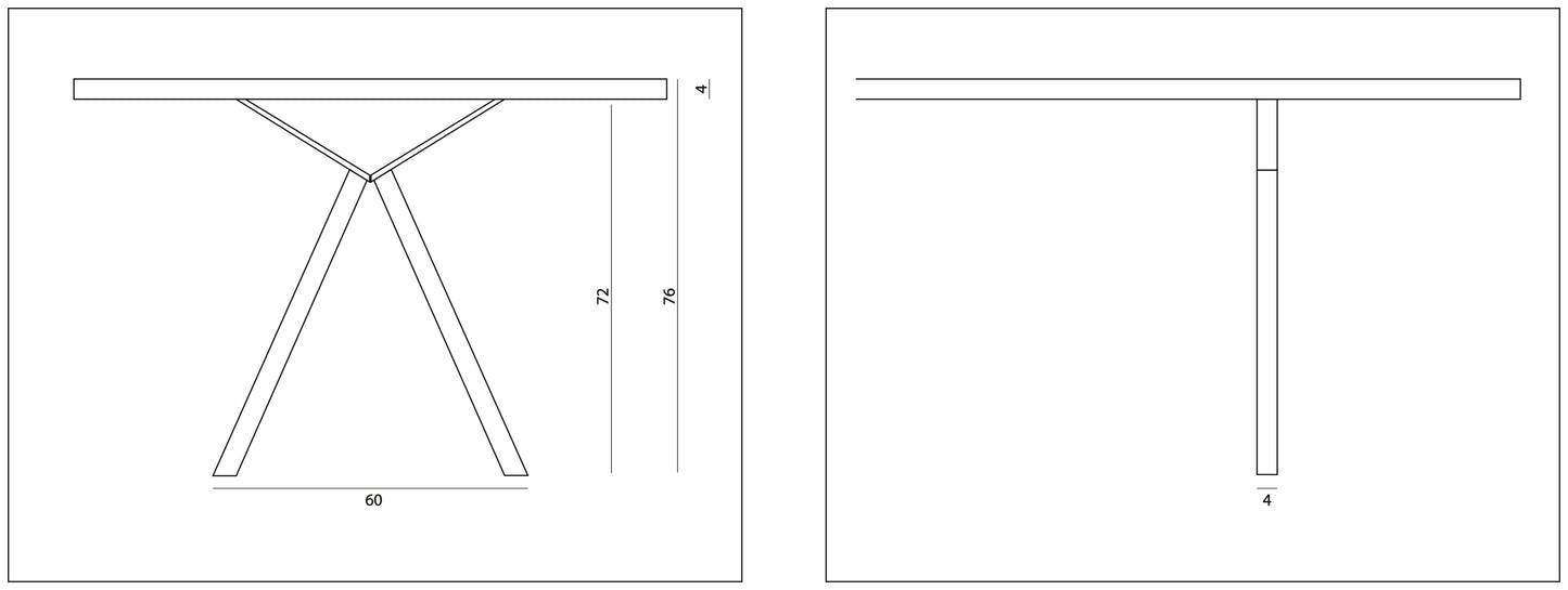 Eettafel Lazare rechthoekig eiken