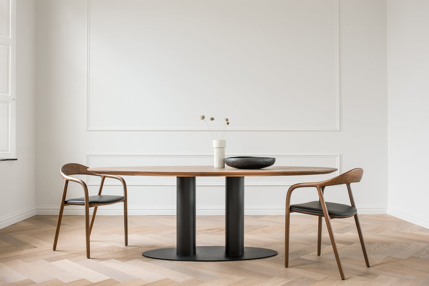 Eettafel Ovide halve cirkel eiken