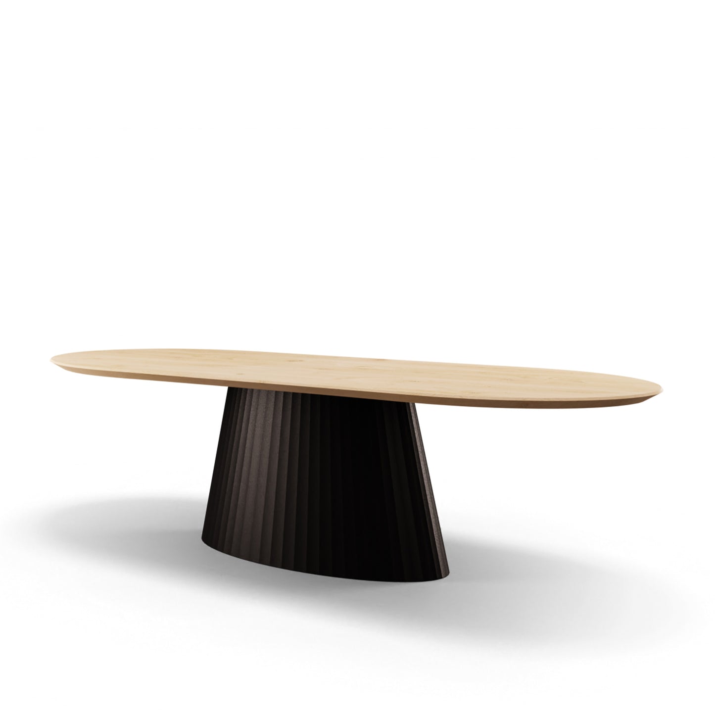 Eettafel Ebo halve cirkel eiken