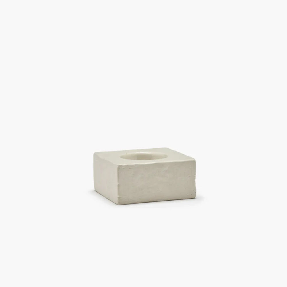 witten uovo eierdoppen, vierkant met afdruk van een ei