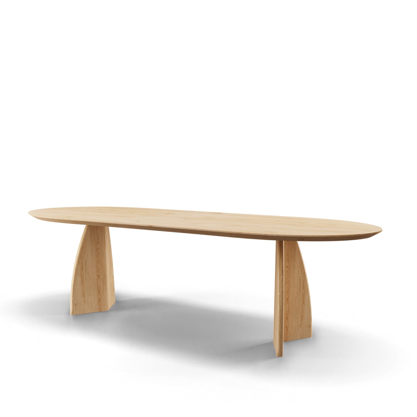 Eettafel Belair halve cirkel eiken