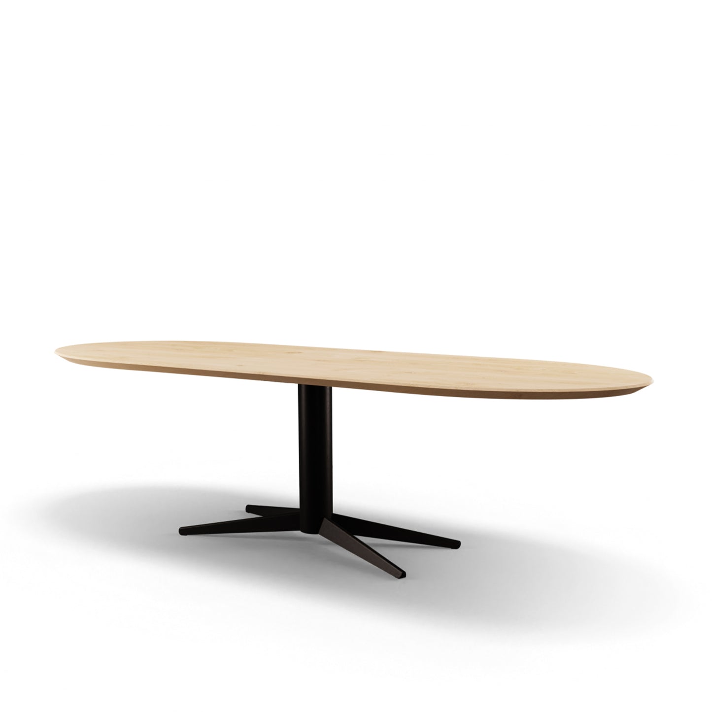 Eettafel Lumos halve cirkel eiken