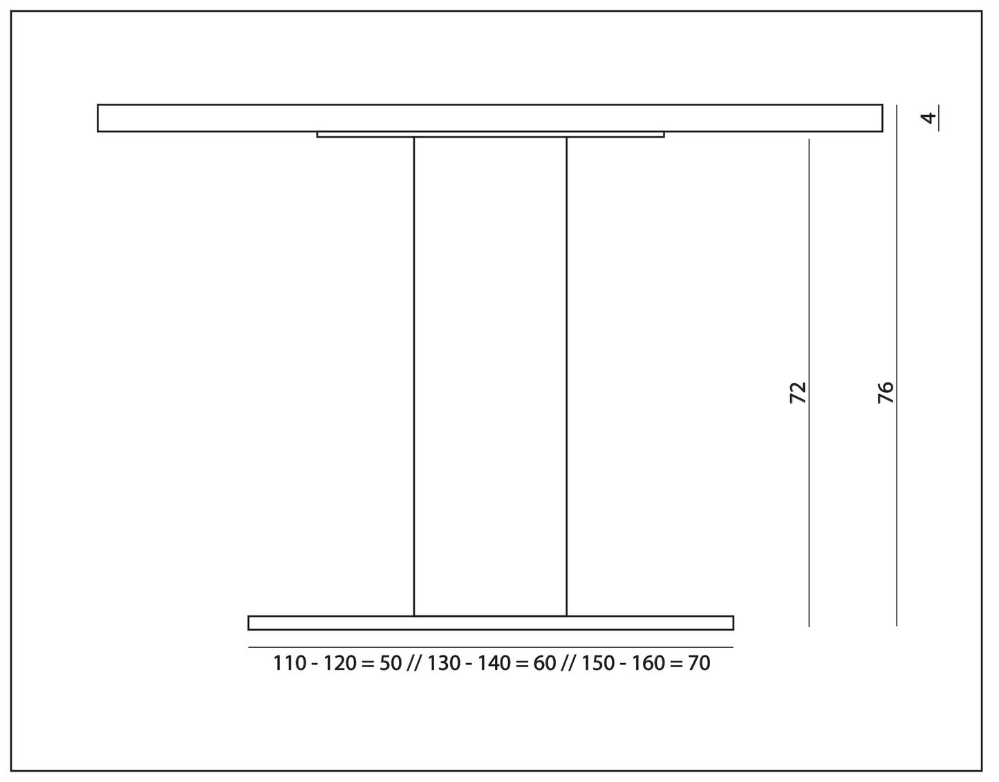 Eettafel Base rond eiken