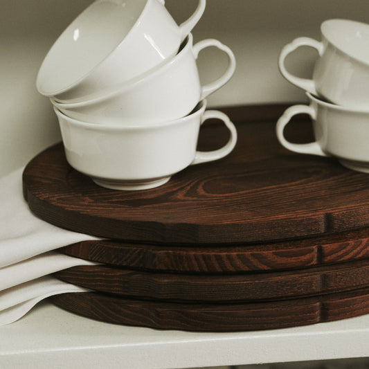Serax Silhouette Dienblad Ovaal – Hout Sergio Herman
