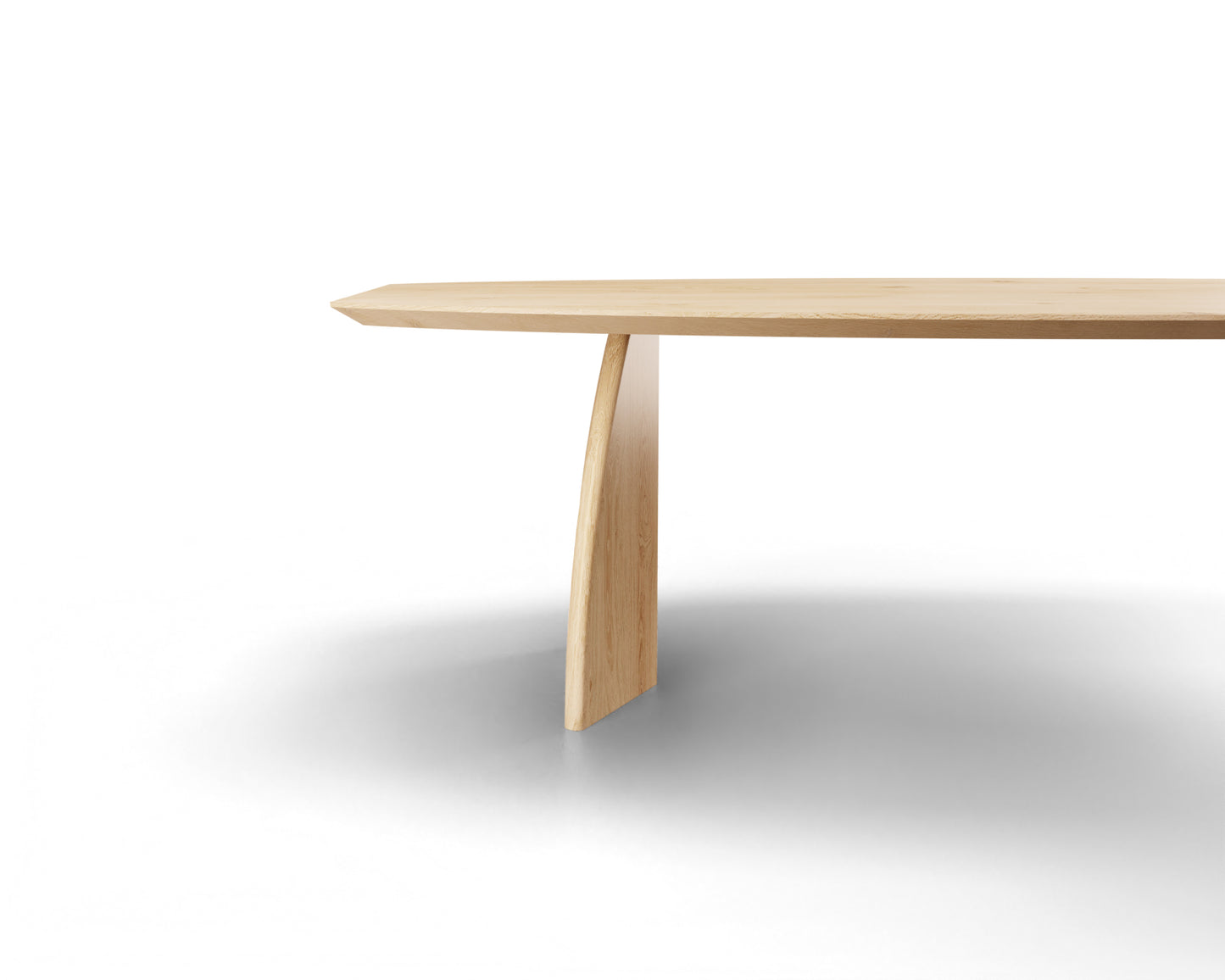 Eettafel Belair halve ovaal eiken