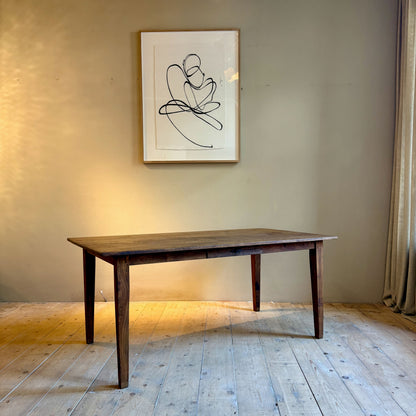 Authentieke oude boeren eettafel
