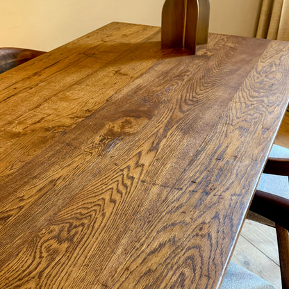 Authentieke oude boeren eettafel