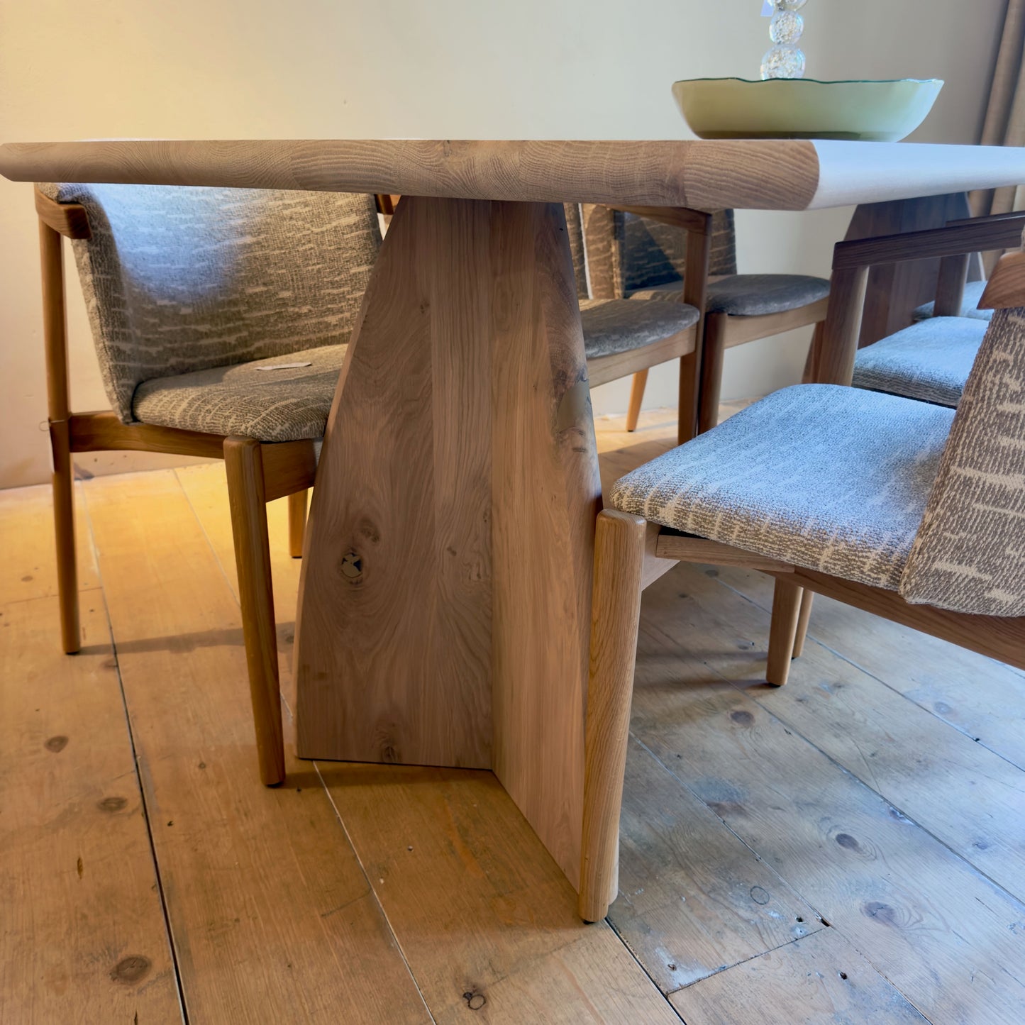 Massief eiken eettafel – 220 × 90 cm