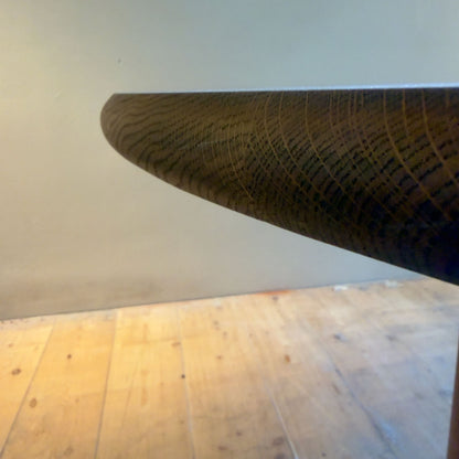 Massief eiken ronde eettafel – Ø130 cm