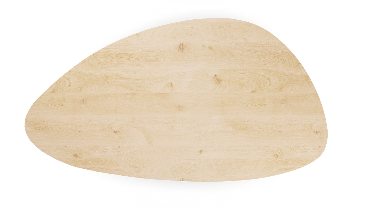 Eettafel Cabanne kiezel eiken