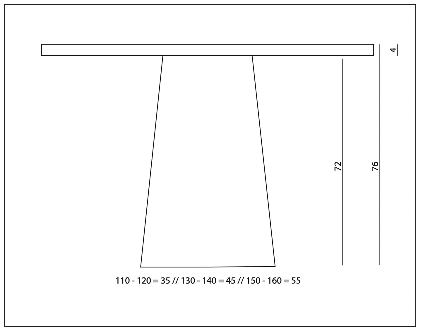 Eettafel Quentin rond eiken