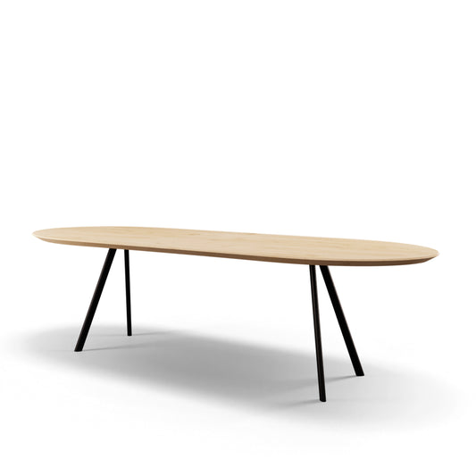 Eettafel Cabanne halve cirkel eiken