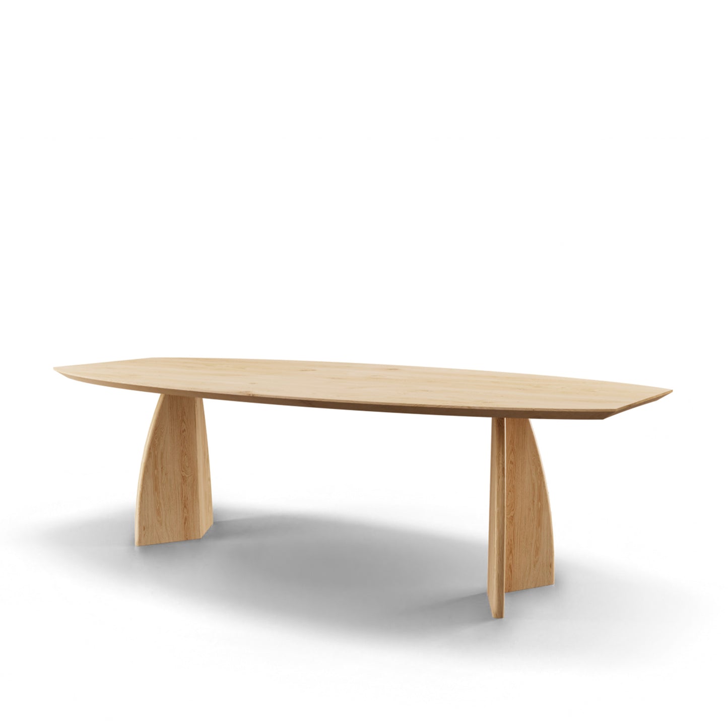 Eettafel Belair halve ovaal eiken